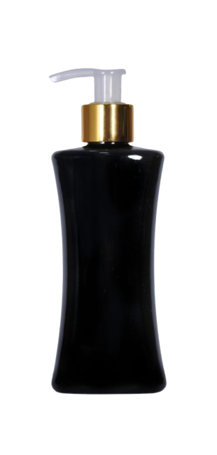 Envases cosméticos Botella PET silueta negro
